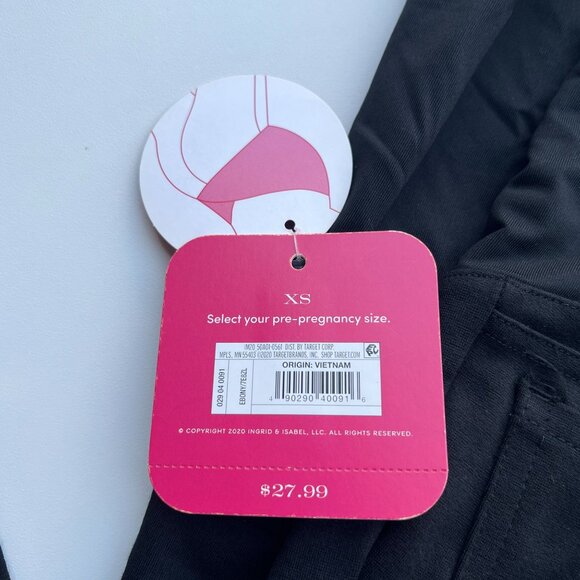 Isabel Maternity Over Belly Ponte Maternity Pants Black Size XS - Picture 4 of 6